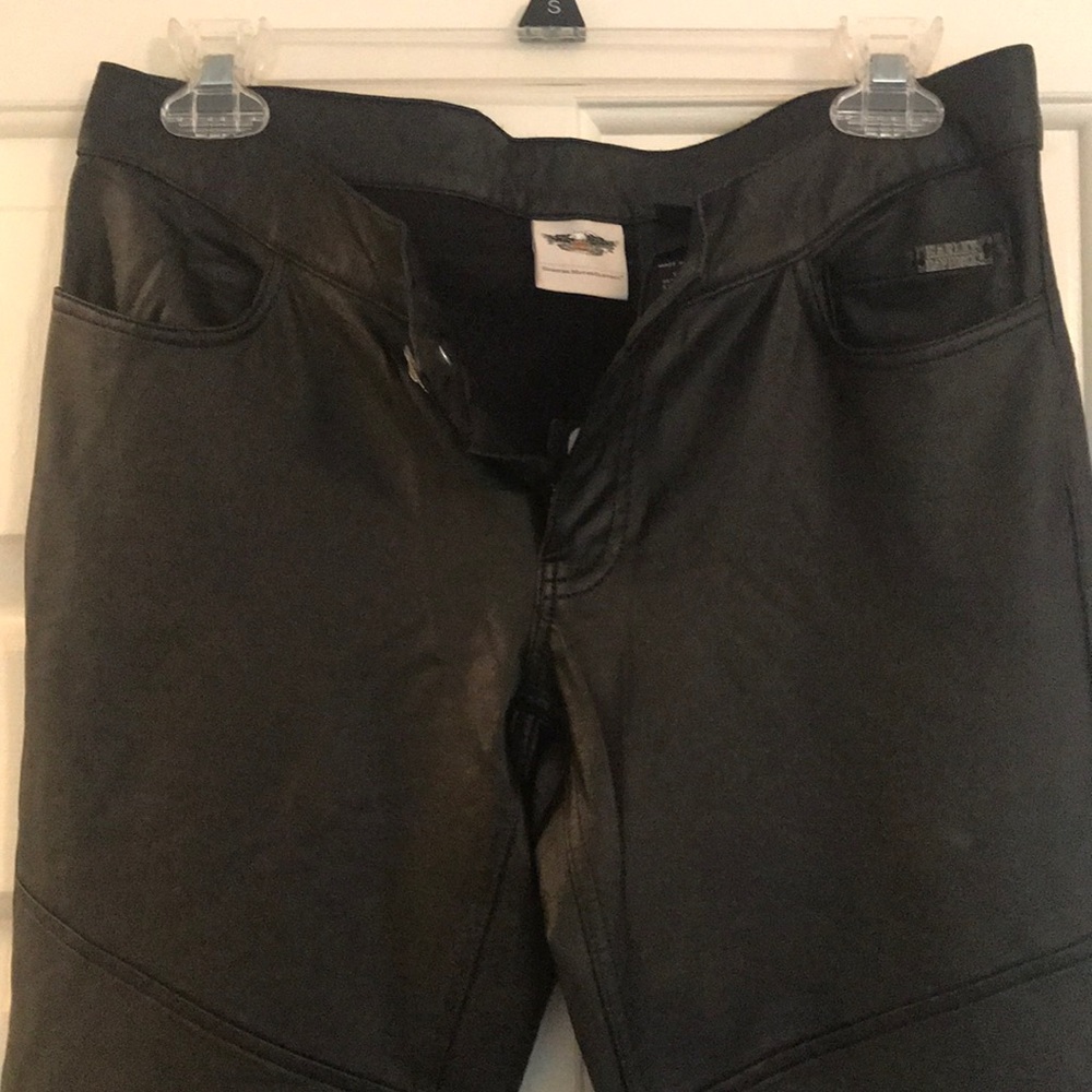 Harley Davidson Faux Leather Leggings